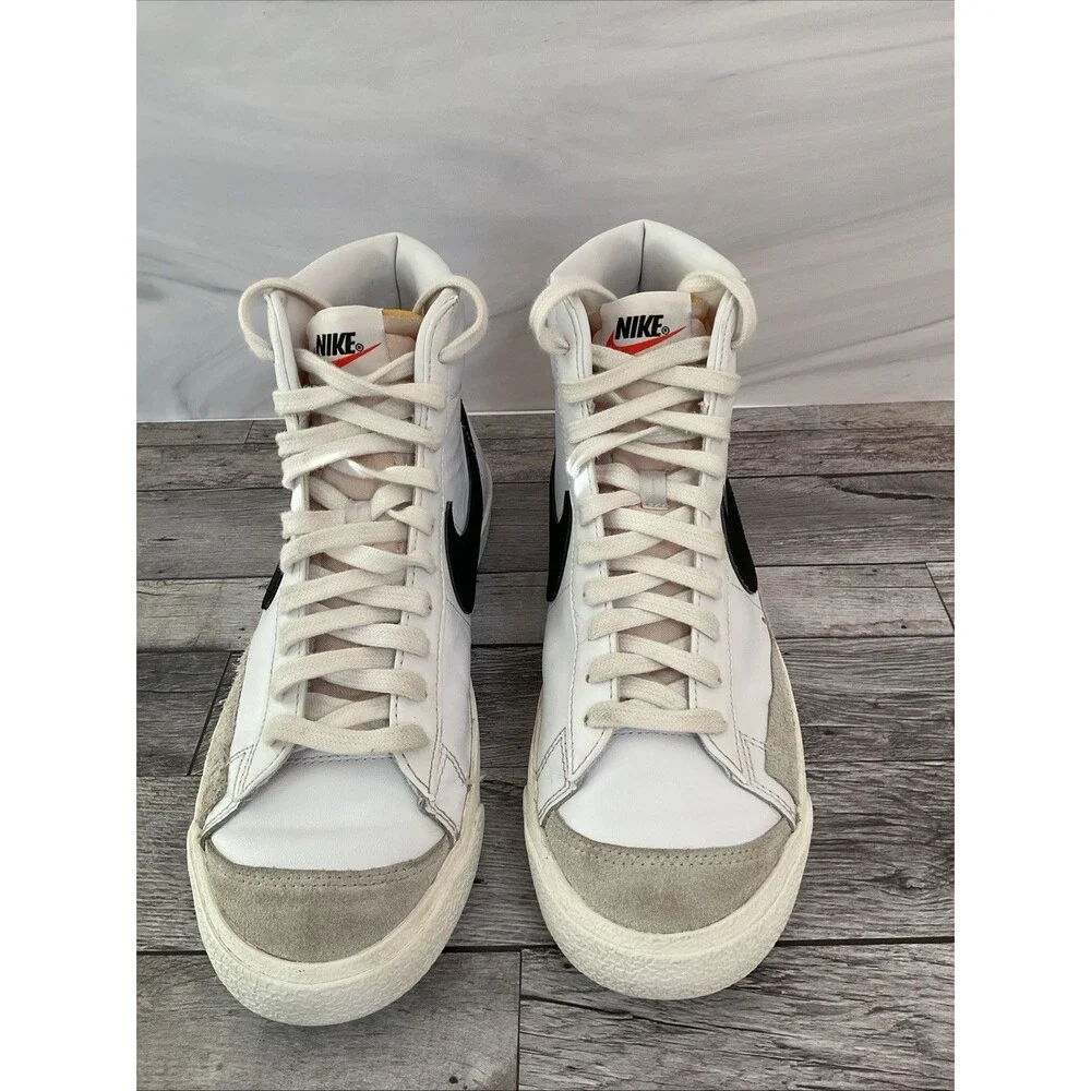 Nike Blazer Mid '77 Vintage White Black BQ6806-100 Og Men's Size 8.5 US